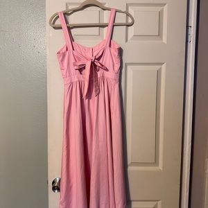 Madewell open back pink dress